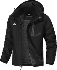 Men's Mountain Ski Jacket Waterproof Winter Coat Warm Snowboarding Jacket