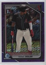 2024 Bowman Chrome Prospects Purple Shimmer Refractor /250 Yassel Soler 0w3