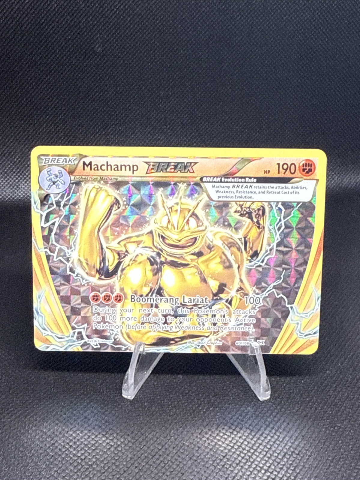 Machamp BREAK 60/108 Holo Rare XY Evolutions Pokémon Card