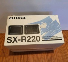 AIWA Model SX-R220 Two Surround Speakers BLACK 50 Watt Original Box