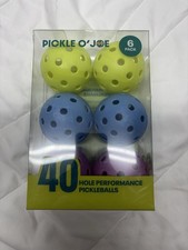 Pickle O  Joe 6 40 Hole Performance Pickleballs 6 Pack
