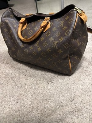 Louis Vuitton Speedy Shoulder Bag 35 Brown Canvas