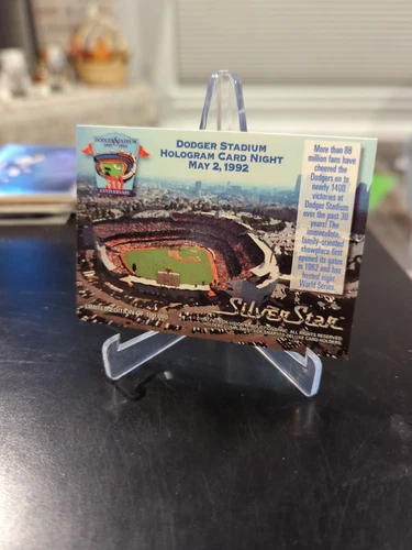 1992 Silver Star Dodger Stadium Hologram 30th Anniversary Limited - Picture 4 of 4