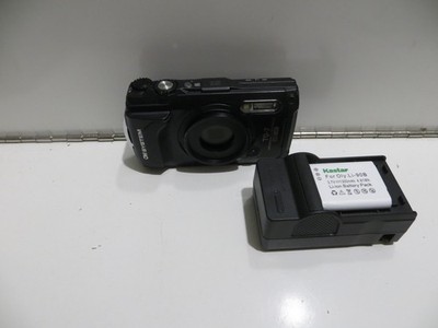Olympus Tough TG-7 12.0MP 4K Point & Shoot Digital Camera - Black