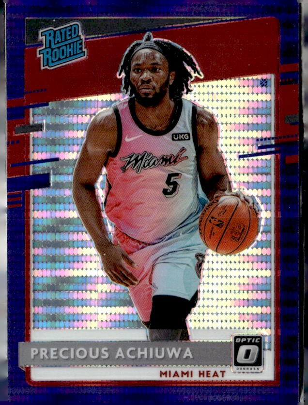 2020-21 Donruss Optic #170 Precious Achiuwa Purple Pulsar Rookie RC (M)