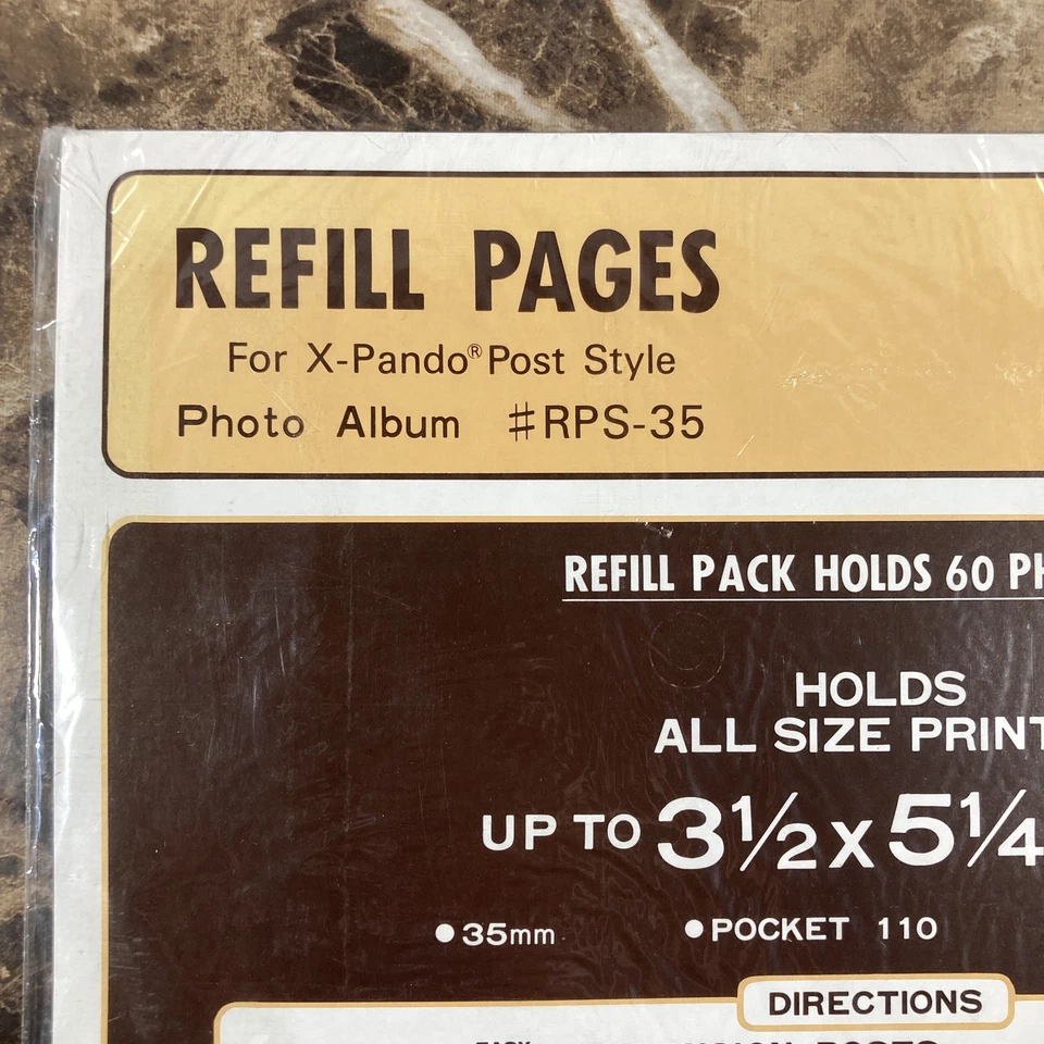 Pioneer X-Pando Post Style Photo Album Refill Pages #RPS-35 Holds 60 3.5x5.25 - Image 2 of 4