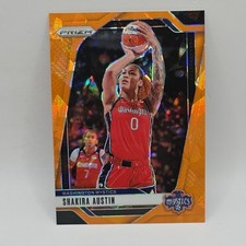 2024 Panini Prizm WNBA #134 Shakira Austin Orange Ice Mystics 