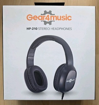 HP-210 Stereo On-Ear kabelgebundene Kopfhörer von Gear4music, neu versiegelt, Aux