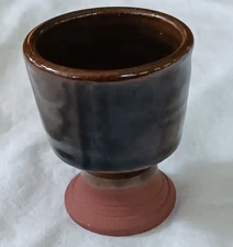 Bunratty Pottery Brown Stoneware Egg Cup Ireland 