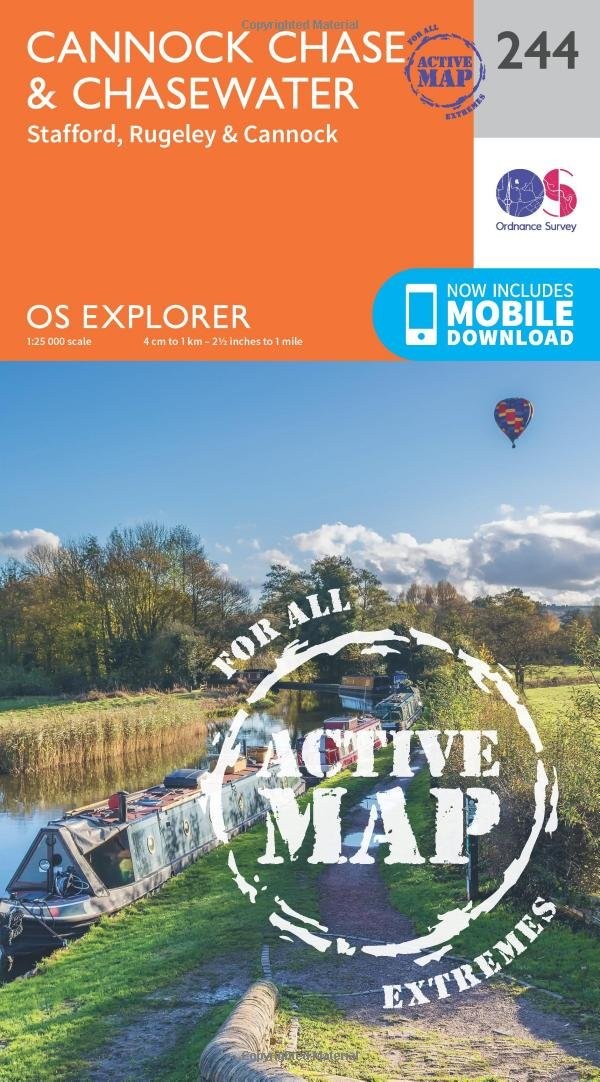 Cannock Chase & Chasewater Map  Weatherproof by Ordnance Survey (Map 2015) - Image 5
