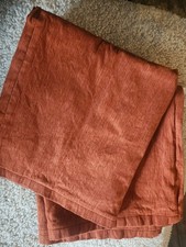 CRATE BARREL Linden Copper 23" Pillow Covers Cotton /Rayon Blend Pair 7