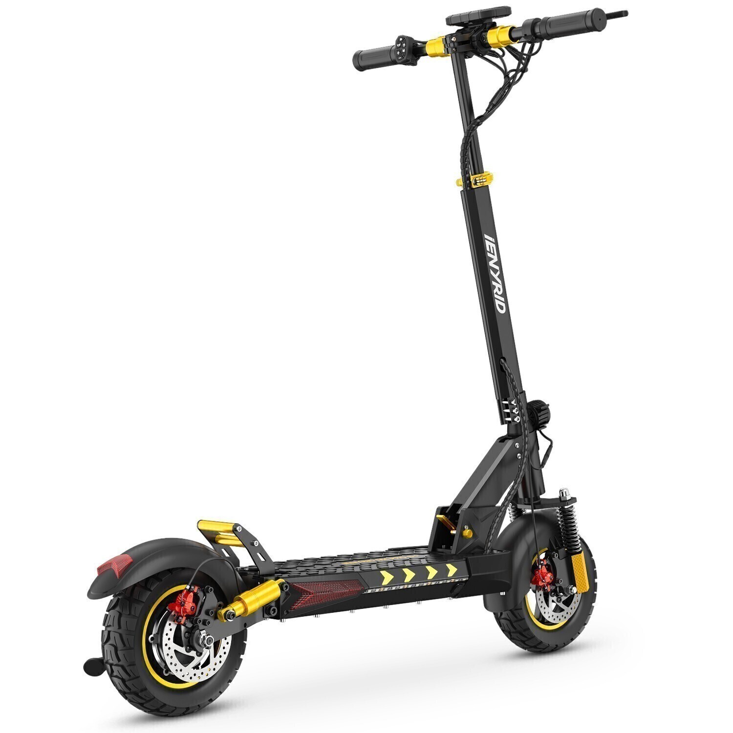 IENYRID Adult Electric Scooter With Seat 800W 48V 10"Foldable Commuter E-Scooter