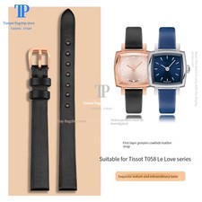 9mm Leather Watch Band Strap For Tissot 1853 T058 T058109A Fossil GYMA Bracelet