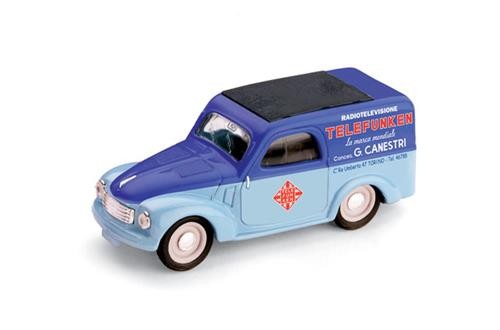 1:43 Brumm Fiat 500C Belvedere Telefunken 1950 R355 Auto Diecast Modellbau-image