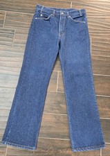 Levis 517 Bootcut Jeans 33x30 Blue Excellent Vintage 90s USA Made Orange Tab