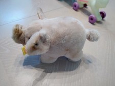 Steiff 9 Inch Plush Pig w/ Ear Tag