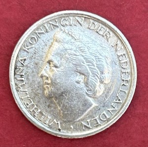 1948 Dutch Caribbean Curaçao 1/10 Gulden Silver Coin
