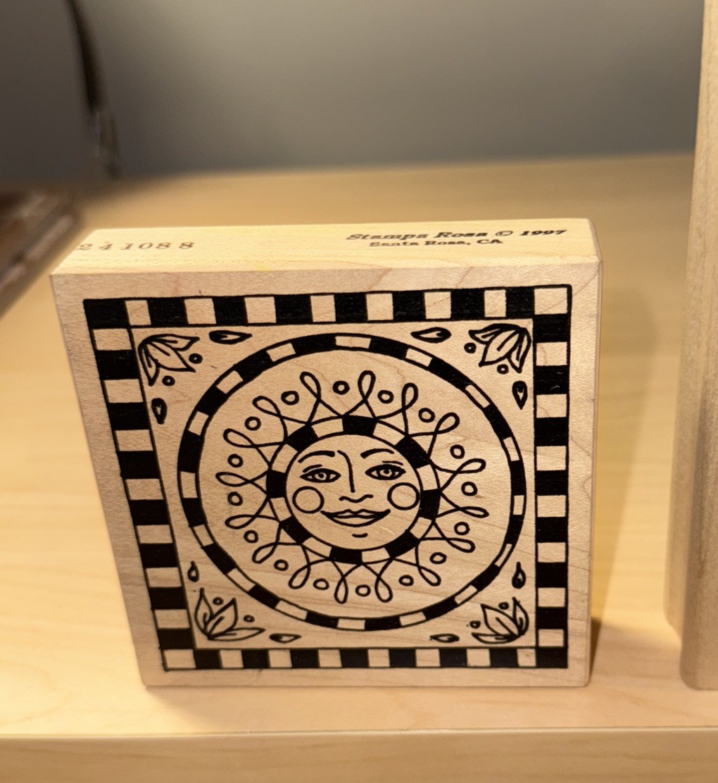 Mixed Job Lot Of 31 Wood Mounted Rubber Stamps Many Different Brands Some Used