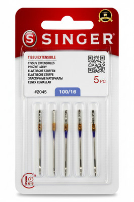 Original Singer Nähmaschinennadeln 130/705H Stärke 100 für Stretch Jersey Stoffe