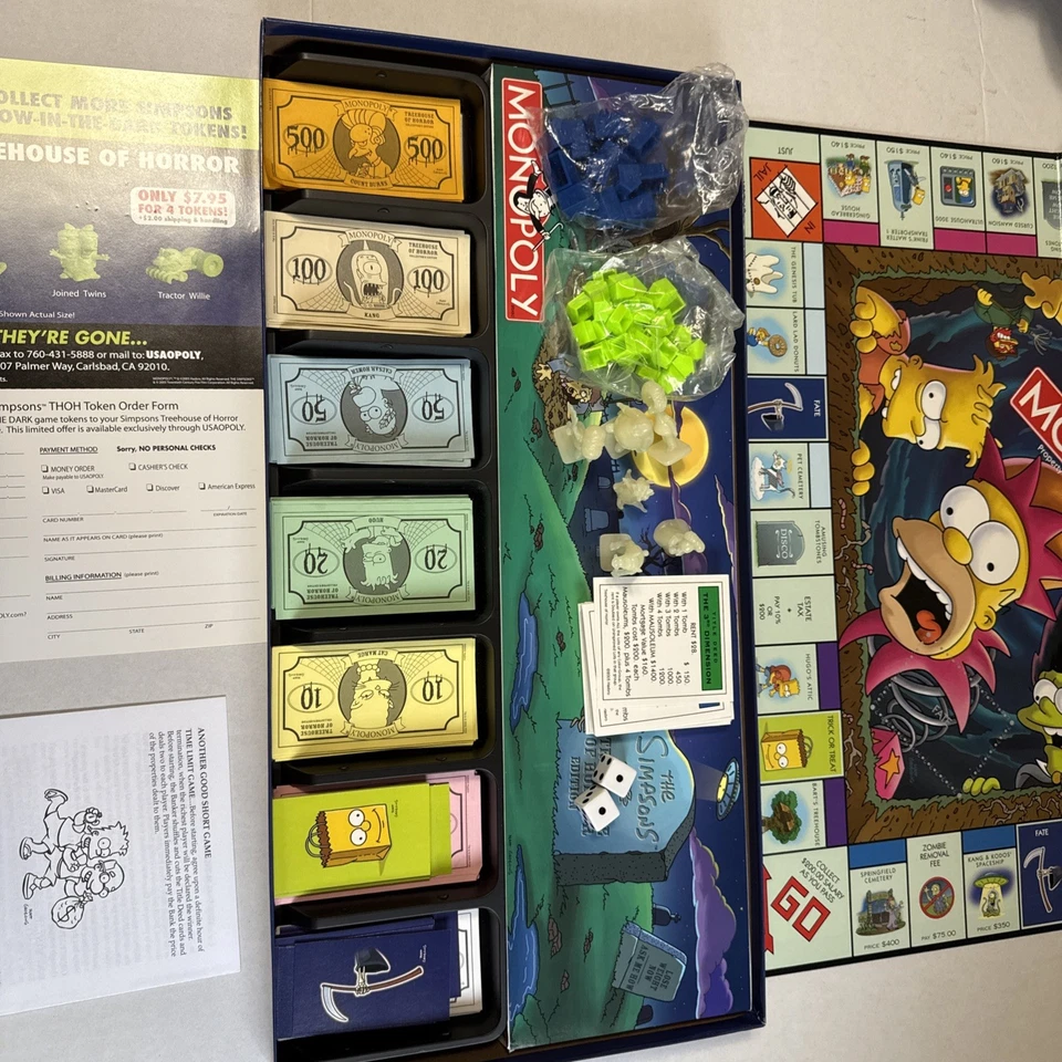 Hasbro Monopoly Simpsons Tree House of Horrors Edición Coleccionista - Completo  Foto 3 de 4