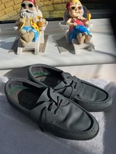  Grey Leather Upper Lace Up Bowls Shoes UK 9 