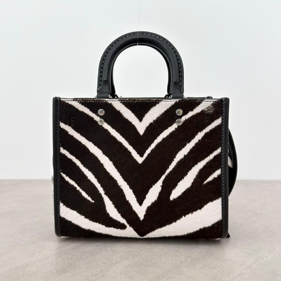 COACH Rogue 20 Haircalf Zebra Print 3way Handbag from… - Gem