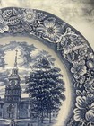 Liberty Blue Independence Hall Blue White 10" Dinner Plate — photo 2