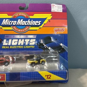 Vintage 1989 Galoob Micro Machines Micro Lights Set 12 Tucker Torpedo See Photos