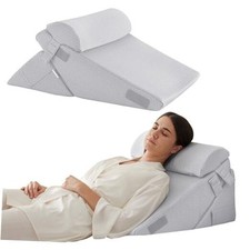 Juego de 3 almohadas Adjustable 9 12 Inch  1 Head Pillow Gris claro