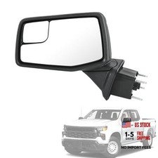 Door Mirror Left Driver Side Replacement For Chevy Silverado Left Driver-5PINS