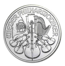 1 TROY OZ .999 FINE SILVER AUSTRIAN PHILHARMONIC MIXED DATES IMPERFECT CONDITION 83.88 per troy oz