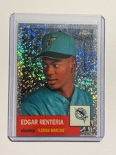Edgar Renteria #/150 Sparkle Refractor 2022 Topps Chrome Platinum #407 Marlins