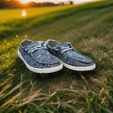 Hey Dude Wendy Stretch Sox Dark Gray Casual Slip On Shoes Women s US 9 Casual