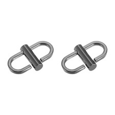 Adjustable Metal Buckles for Chain Strap, 2Pcs 22x10mm Chain Shortener, Black