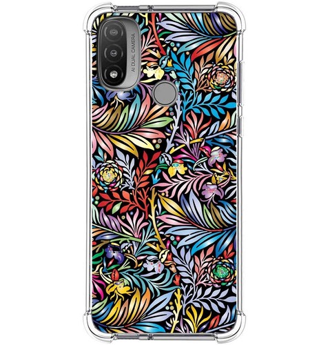BEENTRYS Custodia Floreale Per Motorola Edge 50 Fusion / Moto G85 – Silicone TPU Con Motivo Margherita E Bordi Ondulati, Nero