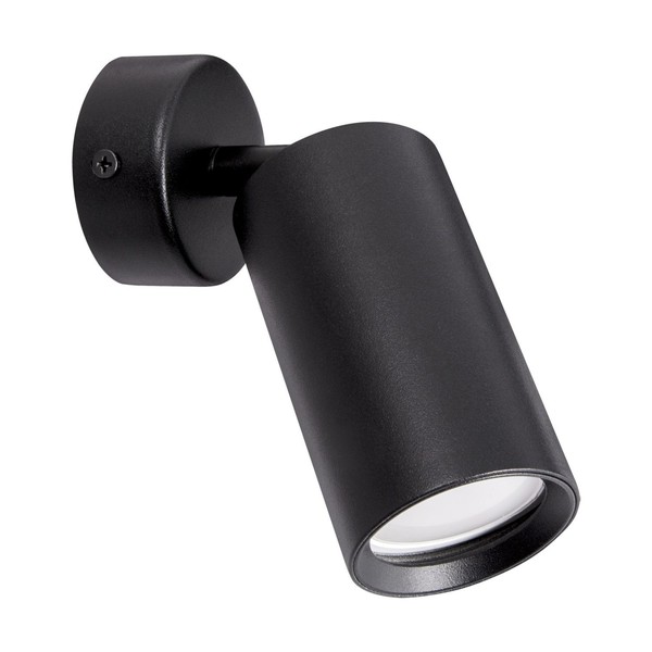 Wandlampe Wandspot Schwarz Ø 6 Cm Klein Schwenkbar GU10 Metall Wandleuchte KüChe-image