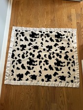 Adorable My Blankee cow print baby blanket. Soft on both sides of blanket.