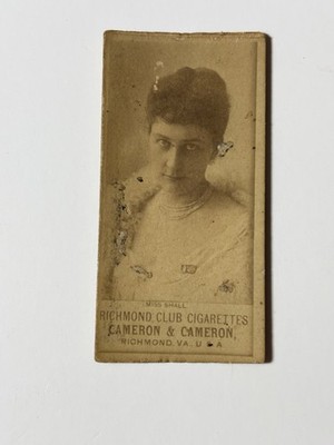 Miss Small Featured On Richmond Club Cigarettes, Tobacco card, 1930 s