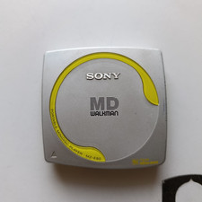 Sony MZ-E80 MD Walkman MiniDisc Player White and Yellow Portable MD Player