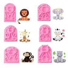 Monkey Fondant Silicone Mold Wedding Cake Decoration Cartoon Animal Mold