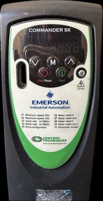 Emerson Control Techniques Commander SK SKB1100075 SK1.5ML 0.75kW VFD AC Drive