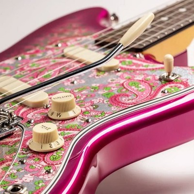 Electric Guitar Fender Char Mustang Pink Paisley with Soft Case | eBay