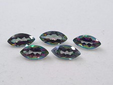 AAA Natural Mystic Topaz Faceted Marquise Shape Loose Gemstone