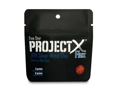 FIVE STAR PROJECT X Project X .999 Jewellery Making Fine Silver Flex Metal Clay Torch Or Kiln Fire