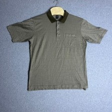 Arnold Palmer Men's Olive Green Cotton Short Sleeve Polo Shirt Size Medium