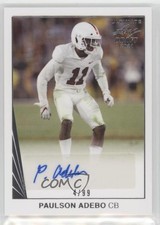 2021 Leaf Ultimate Draft 1990 Leaf Auto 4/99 Paulson Adebo #BA-PA1 Auto 2u3