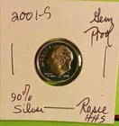 2001 S Roosevelt Dime 90% SILVER Proof Coin FROSTY Rosie Roosie GEM FDR NICE HHS
