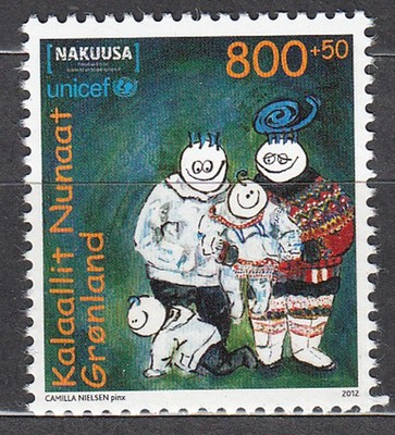 Groenlandia Correo 2012 Yvert 581 ** Mnh Padres e Hijos