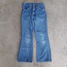 Vintage Levis Orange Tab Big E Jeans Youth Size 6-7 23x23 bell bottom USA