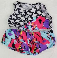 Build-A-Bear BABW Colorful One Piece Geometric Outfit Costume Glitter Belt - EUC
